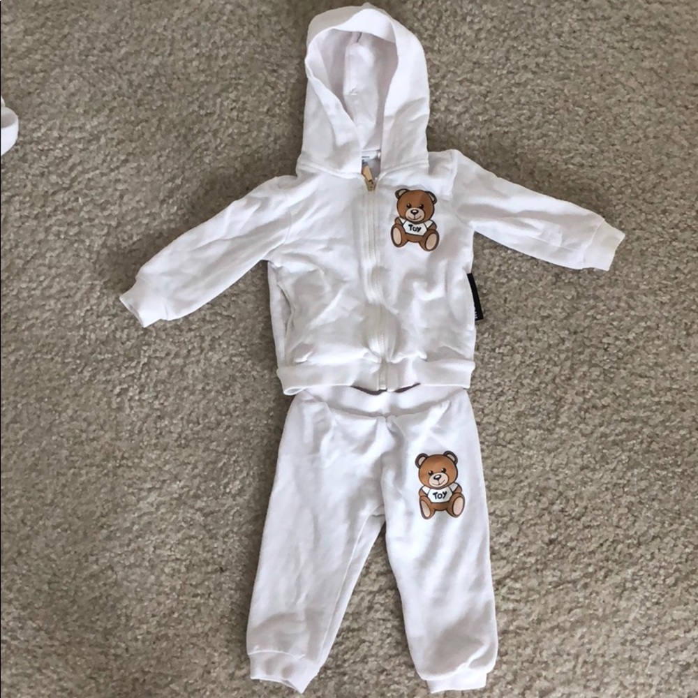 Moschino teddy bear jogging suit